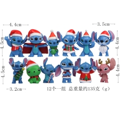 12款圣诞版星际仔卡通动漫公仔治愈系生日礼物桌面创意微景观摆件