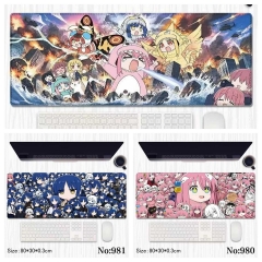 80*30*0.3cm 3 Styles Bocchi the Rock! Cartoon Anime Mouse Pad