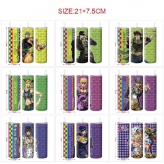 10 Styles JoJo's Bizarre Adventure Cartoon Pattern 304 Stainless Steel Anime Thermos Cup/Vacuum Cup
