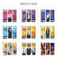 10 Styles Chainsaw Man Cartoon Pattern 304 Stainless Steel Anime Thermos Cup/Vacuum Cup