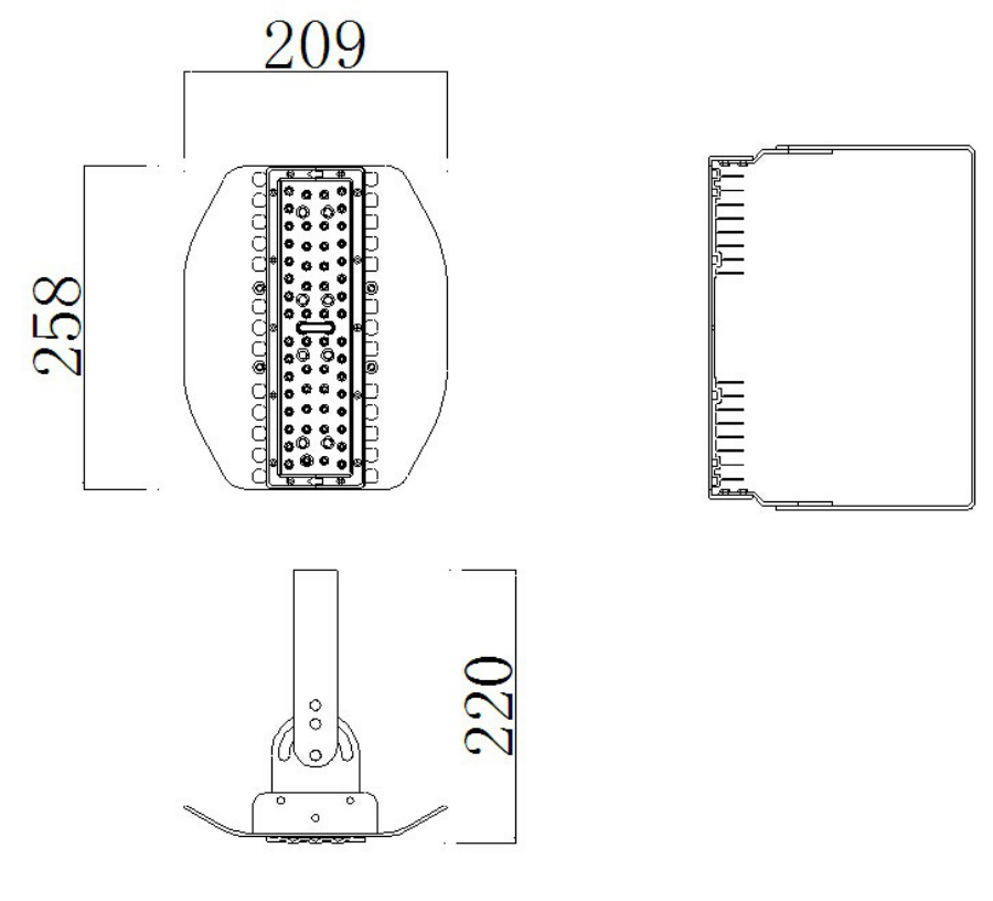 50w-led-tunnel-light-fixtures-size