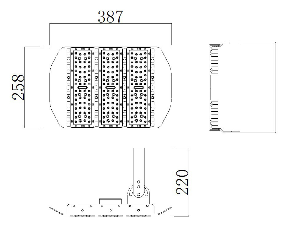 150w-led-tunnel-light-fixtures-size