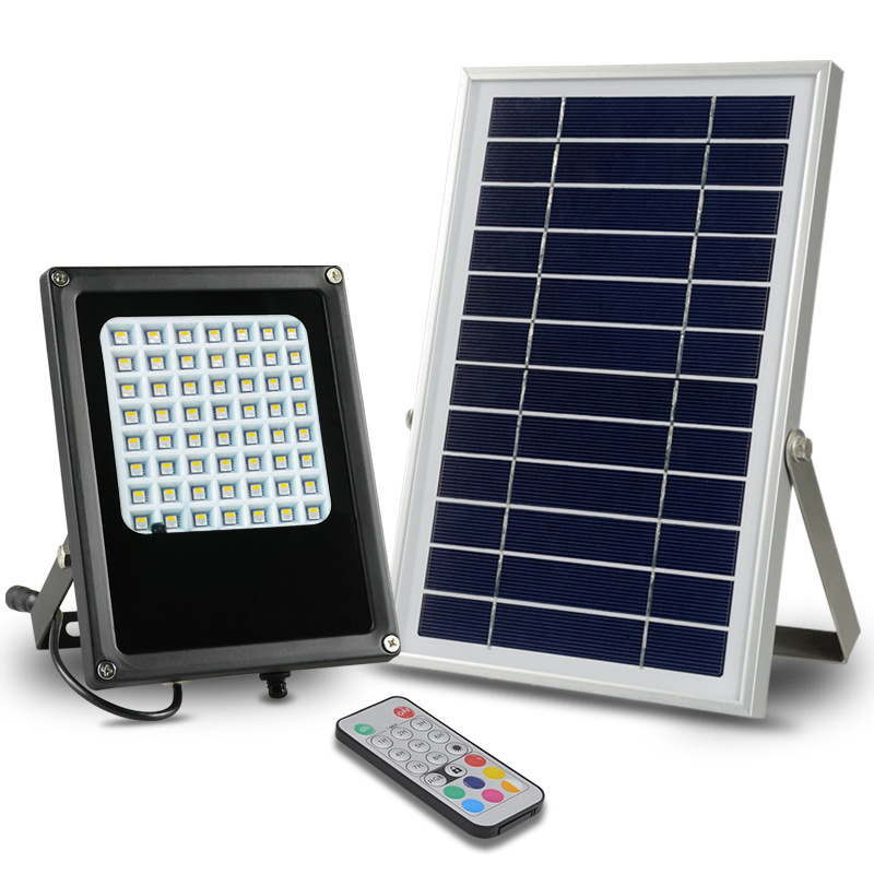 15W Solar RGB Flood Light China Solar Led Flood Light manufacturer