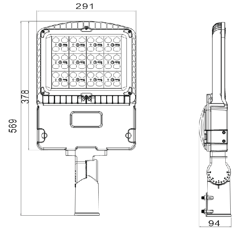 150w-led-parking-lot-light-size