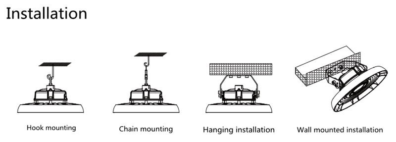 UFO-Led-High-Bay-Light-Installation