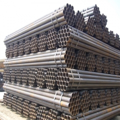 building material/hollow tube/metal/ERW Q345 Q235B ERW black round steel welded pipe dn200