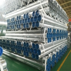 Hot DIP Zinc Galvanized Carbon Construct ERW Steel Pipe/Tube in Stock