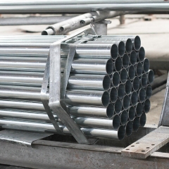 Hot DIP Zinc Galvanized Carbon Construct ERW Steel Pipe/Tube in Stock