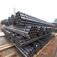 Carbon astm a36 astm a135 en10217 erw 32mm black iron 60mm diameter mild steel pipe price