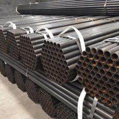 High Quality Black Round Metal Carbon ERW Steel Pipe