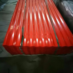Galvanized Corrugated Steel / Iron Roofing Sheets Color Coated Sheet Price