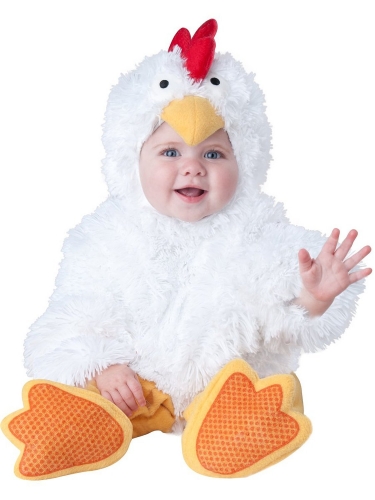 White Chicken Baby Romper Onesies Costumes