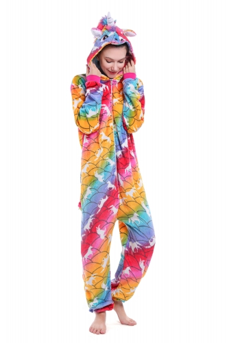 Color Unicorn Fish Scale Onesies Pajama