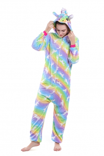 Blue Unicorn Rainbow Onesies Pajama