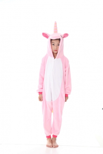 Unicorn Pink Kigurumi Onesies Pajama for Children