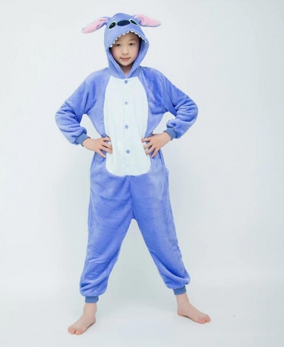 Kids Blue Stitch Onesie Pajama