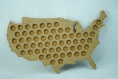 The Beer Cap Map of US KLCM18014