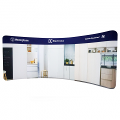 20FT/500CM(W) Curve Tension Fabric Display