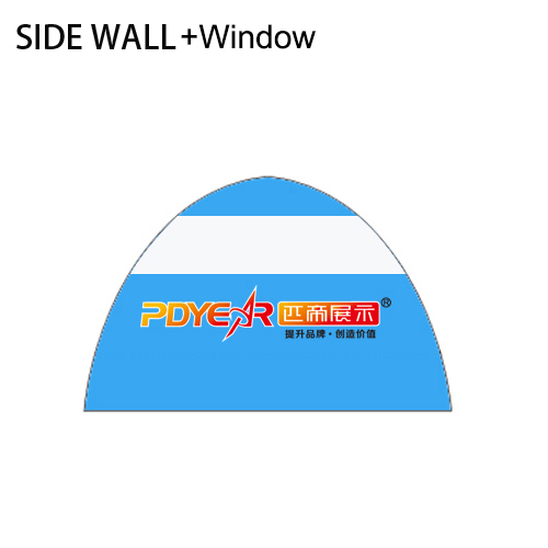 16FT/5X5M Air Tent Wall+Window