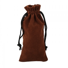 Brown velvet bag