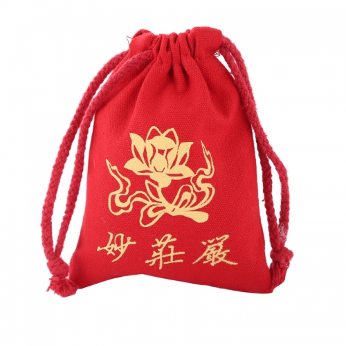 Red cotton bag