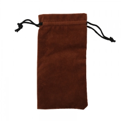 Brown velvet bag