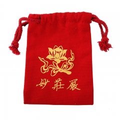 Red cotton bag