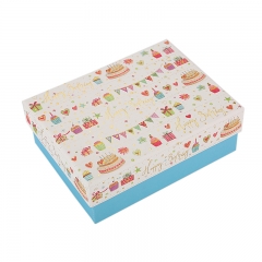 Happy Birthday Custom Paper Gift Case,Packaging Boxes with Lid,holiday,anniversary,special occasion package boxes,