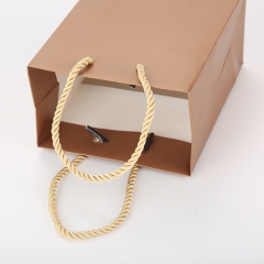 Luxury Custom Laminated Shopping Gift Packaging Paper Bag  with shoe cap rope