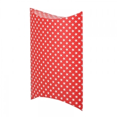 Dot printing pillow shaped gift box