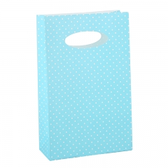 small gifting paper carrier paper bag,oval shaped handle