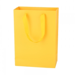 Promotional Hand bag ,satin ribbon handle paper bags