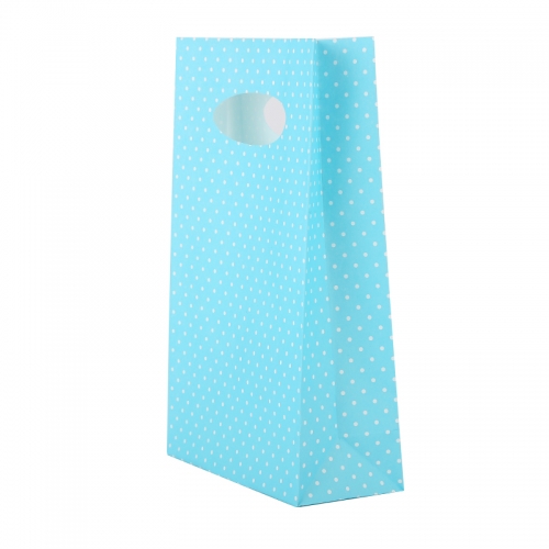 small gifting paper carrier paper bag,oval shaped handle