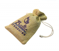 Jute material drawstring type bag