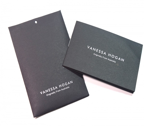 matt black envelop paper card label