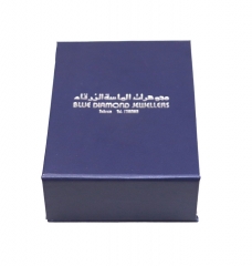 blue jewelry cardboard box