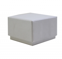 small white rigid paper box