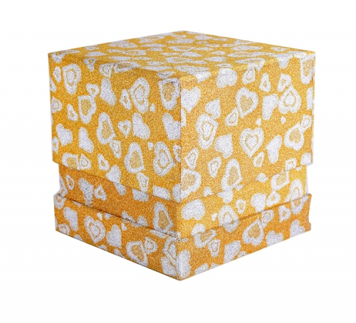 gold gliter paper box christmas gift box
