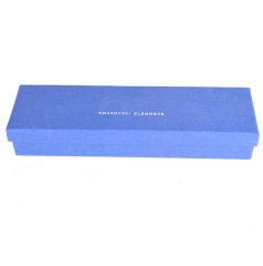 rectangle blue cardboard jewelry box