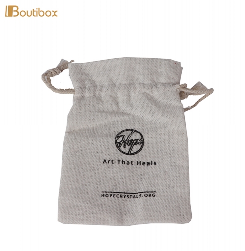 cheap cotton jewelry drawstring pouch bag
