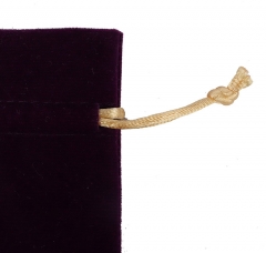 purple velvet bag fabric drawstring pouch