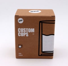 high quality E flute small paper shipping mailer box fast assembly chipboard ceramics mug cup postal boxes