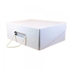 small MOQ in stock Custom handle shoes storage container boxes