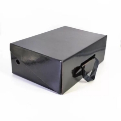 small MOQ in stock Custom handle shoes storage container boxes