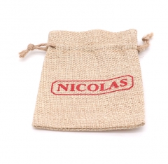 Promotional Jute Pouches , drawstring Jute Bag for Jewelry packing
