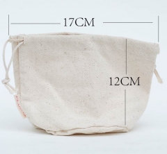 Eco-friendly Cotton Tea Pouch with Round Bottom