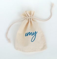 Eco-friendly Cotton muslin drawstring bag manufacturer