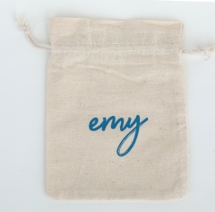 Eco-friendly Cotton muslin drawstring bag manufacturer