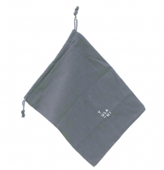 Custom Logo 17x23cm Black Drawstring Pouches For Games Twill Cotton Gift Bags