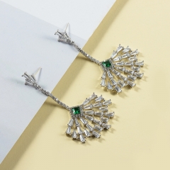Luxury Earrings with Rhinestone  and Glass Diamonds